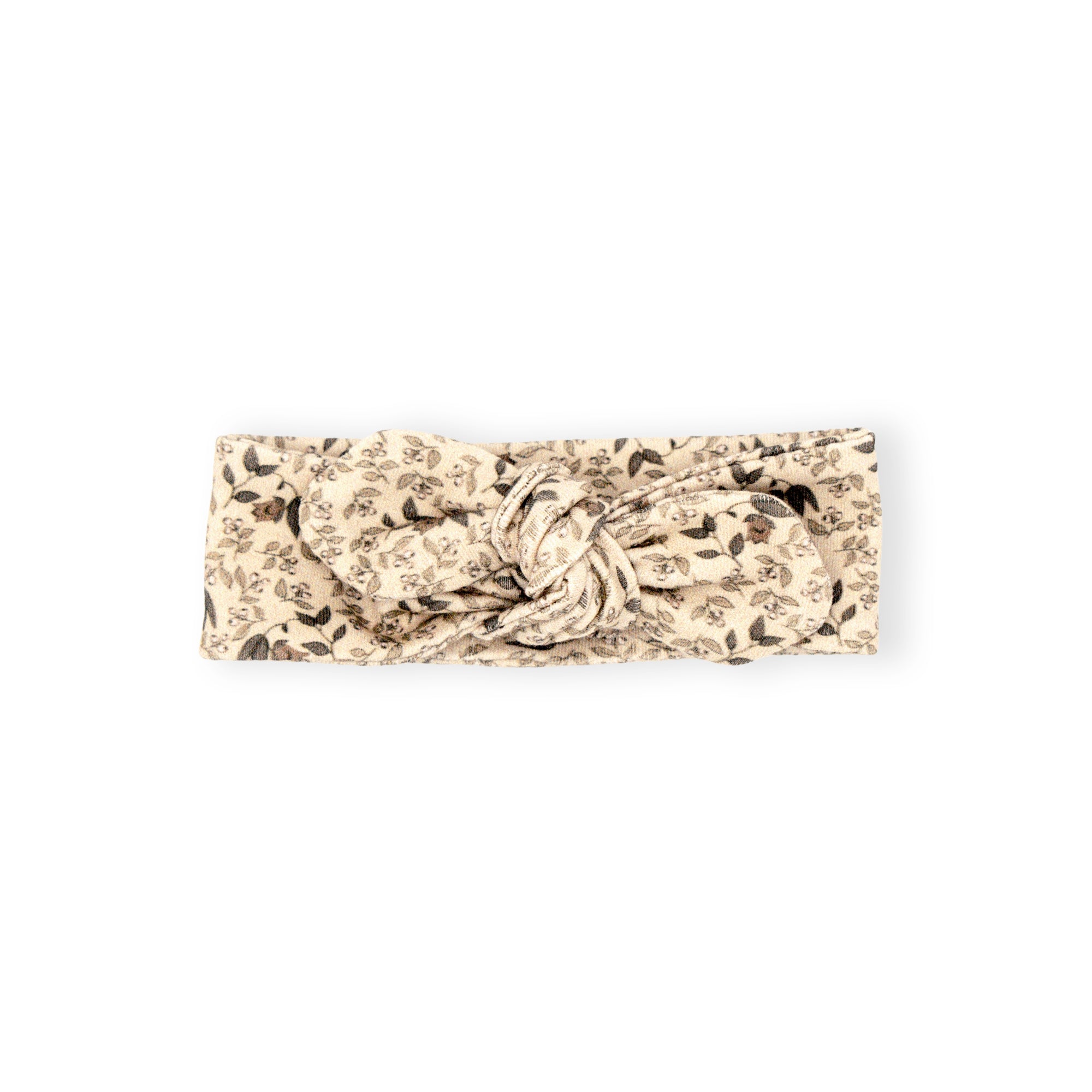 Bandeau maille coton bio fleuri