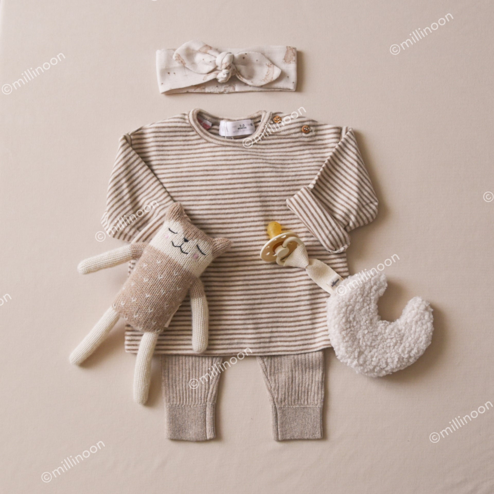 Bandeau gaze bio lapin