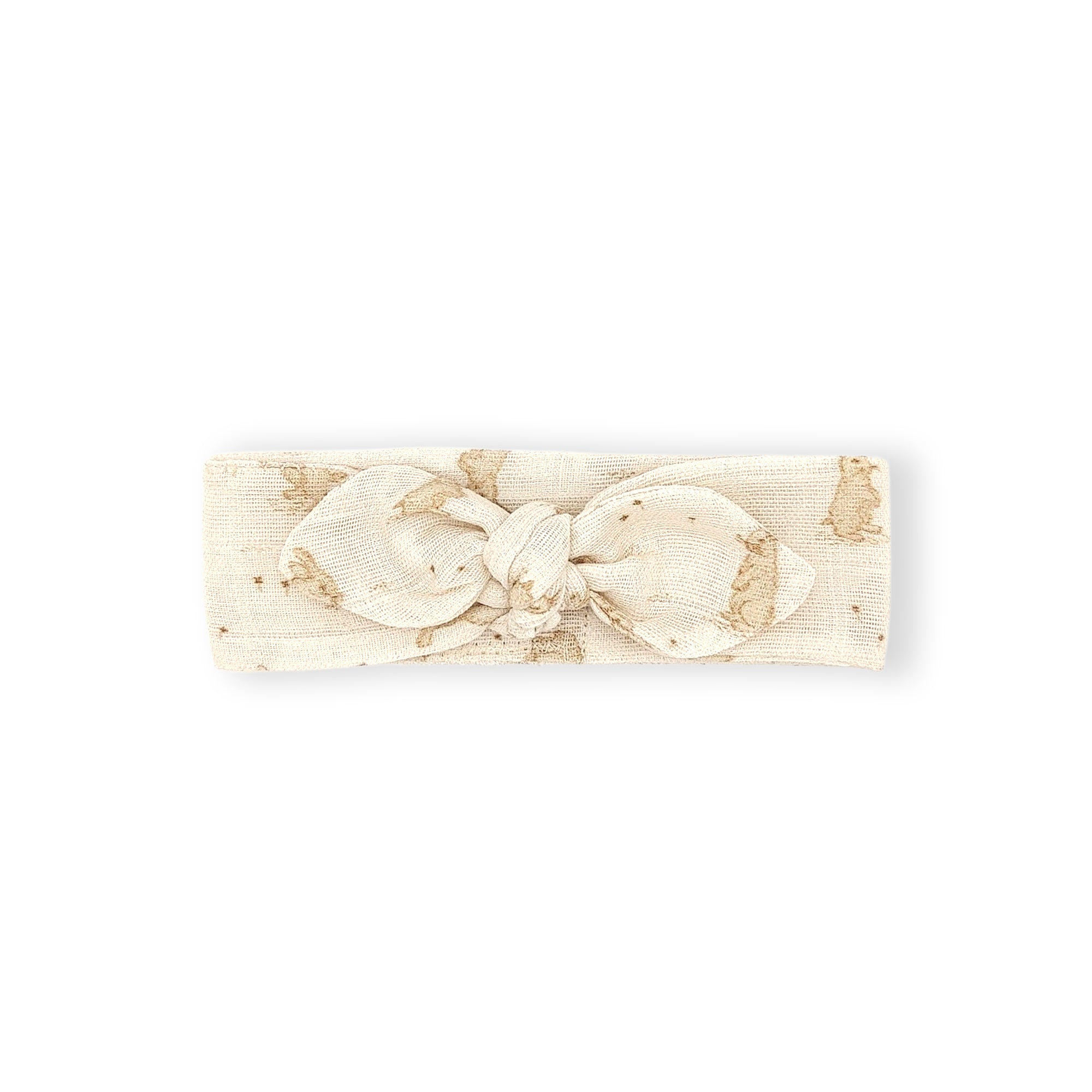 Bandeau gaze bio lapin