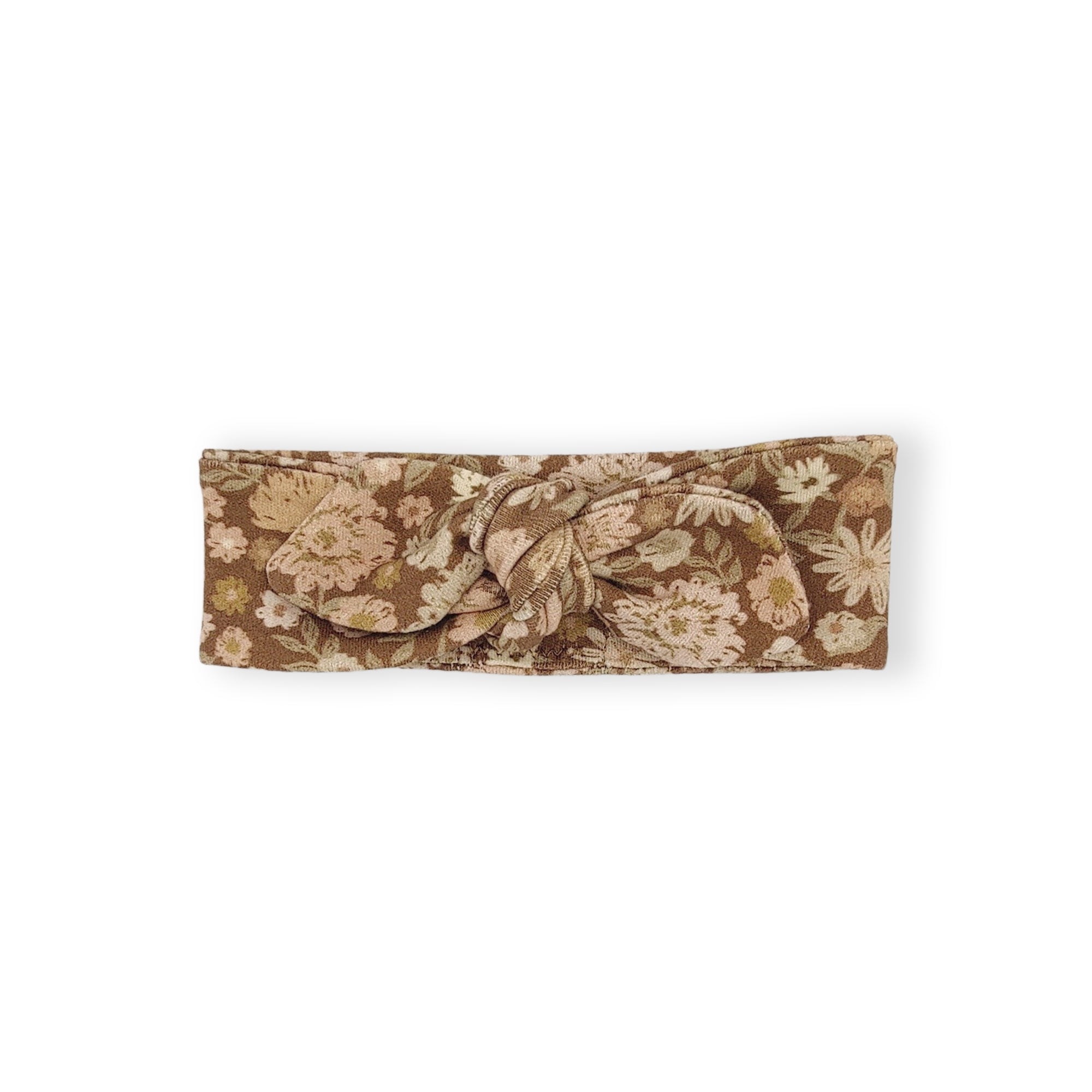 Bandeau maille coton bio fleuri sixty