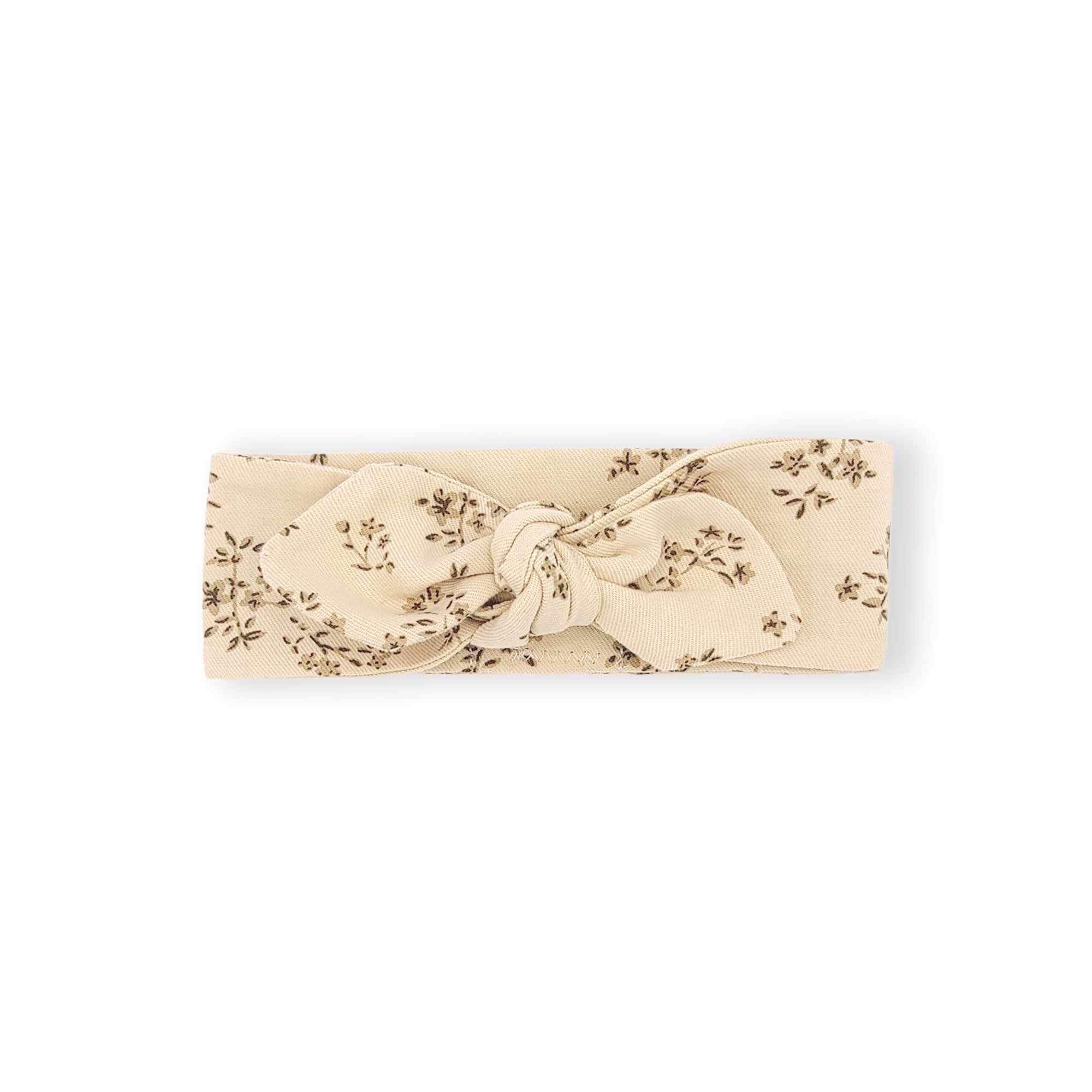 Bandeau sergé coton fleuri vintage