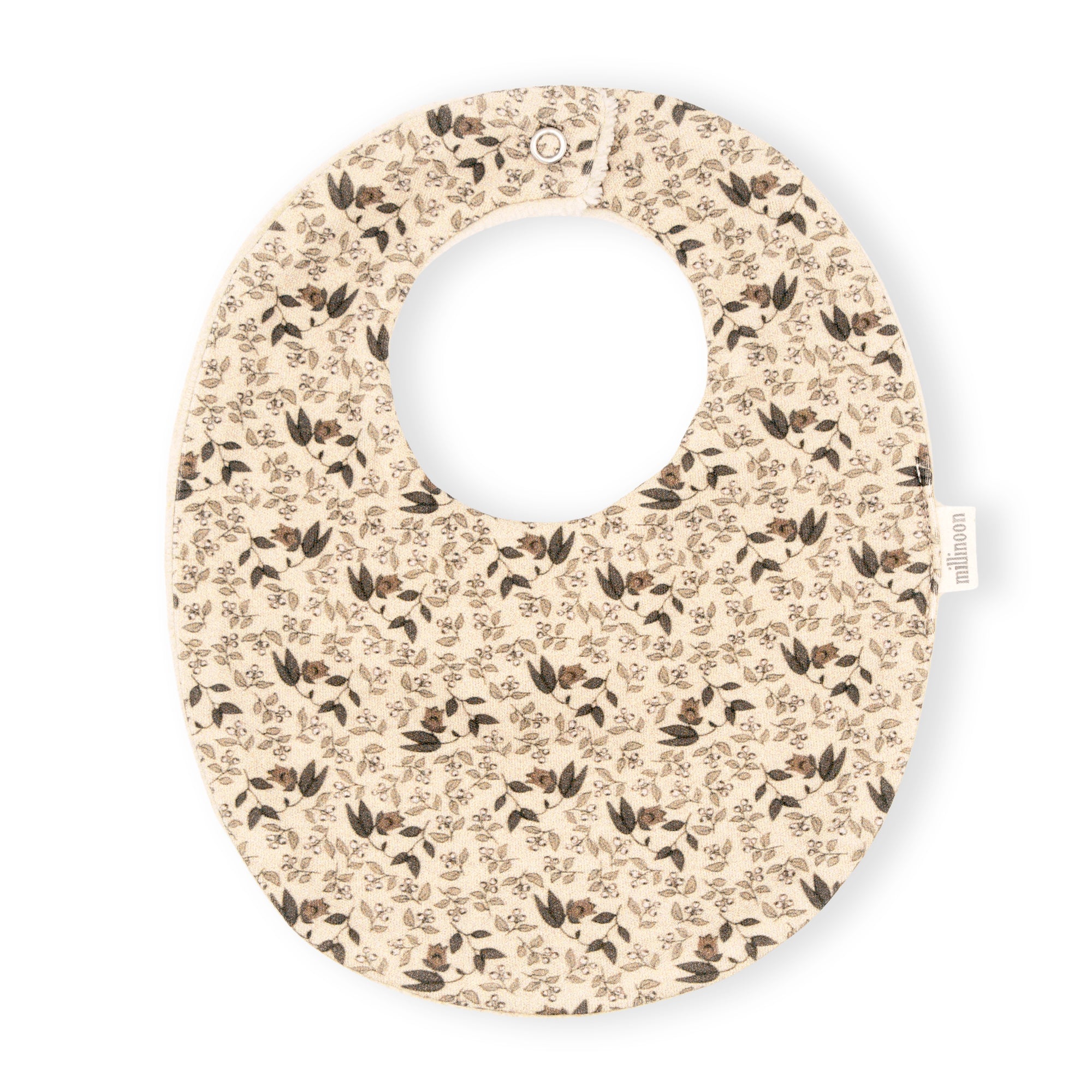 Bavoir maille coton bio fleuri