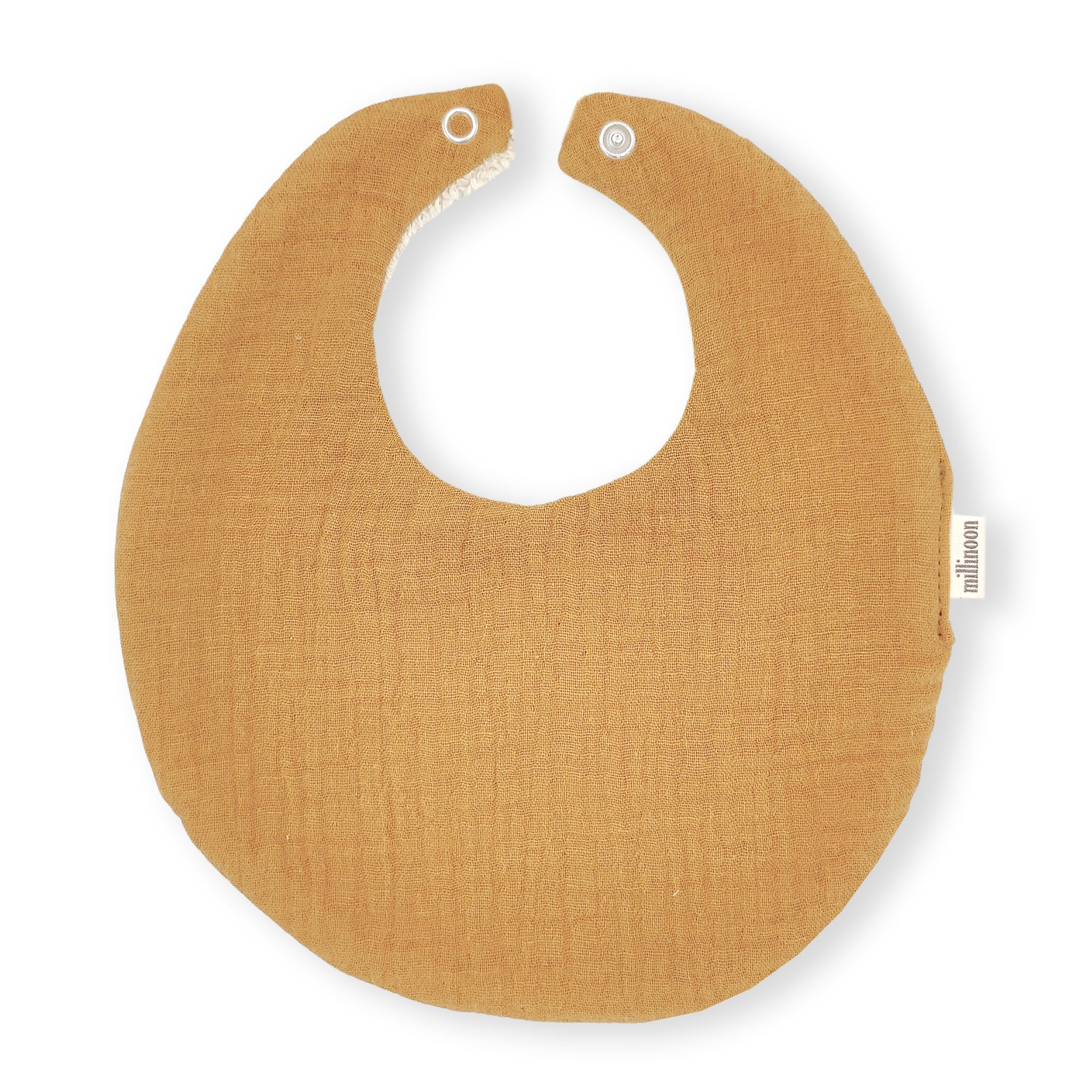 Bavoir gaze de coton bio Camel