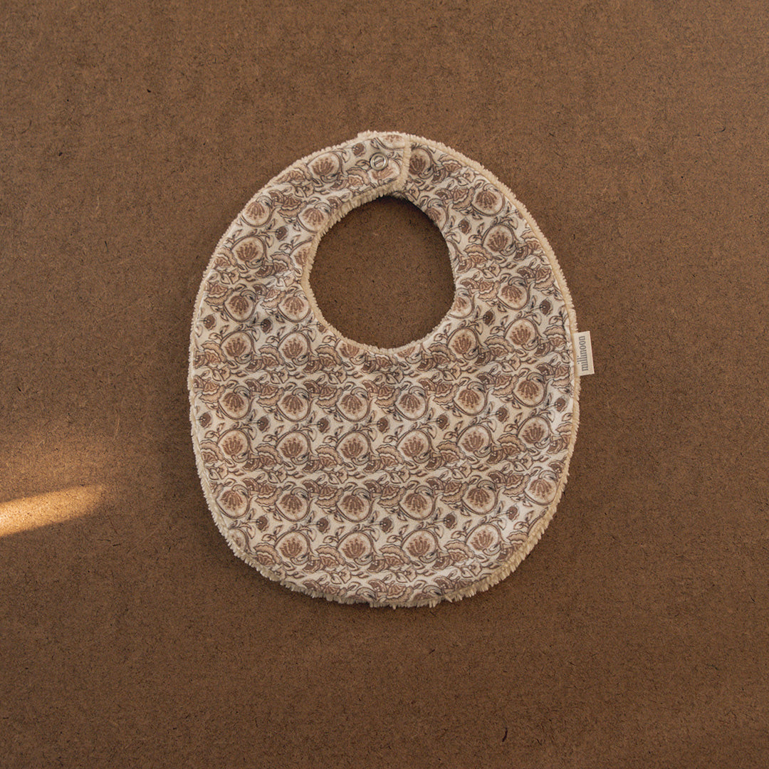 Bavoir maille coton bio indien beige