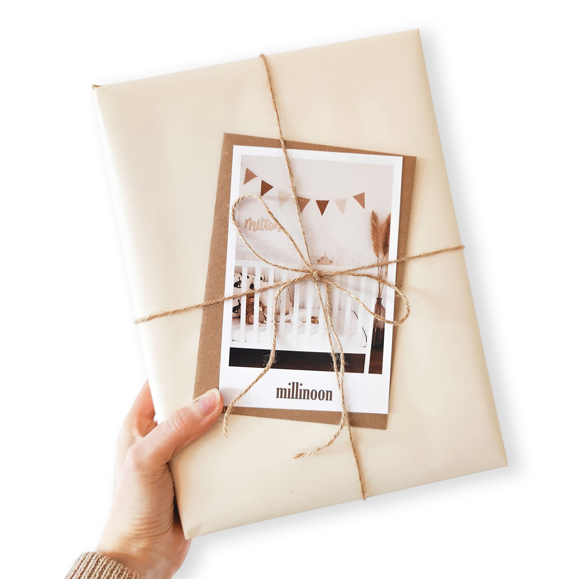 Coffret naissance marron 3 articles