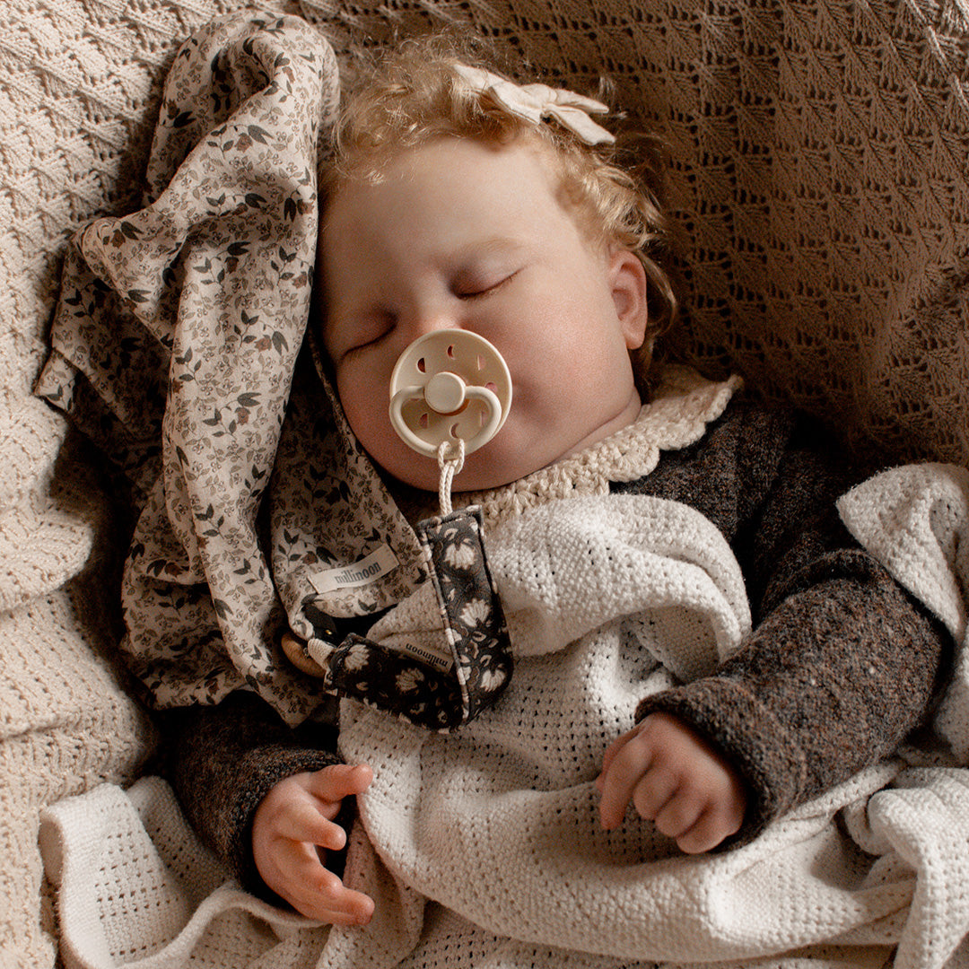 Foulard lange gaze coton fleuri