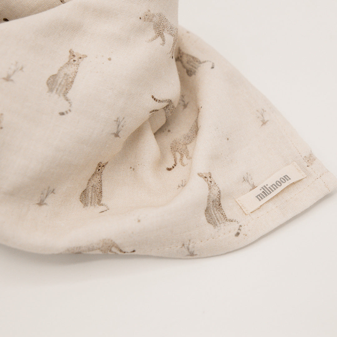 Foulard lange gaze léopard