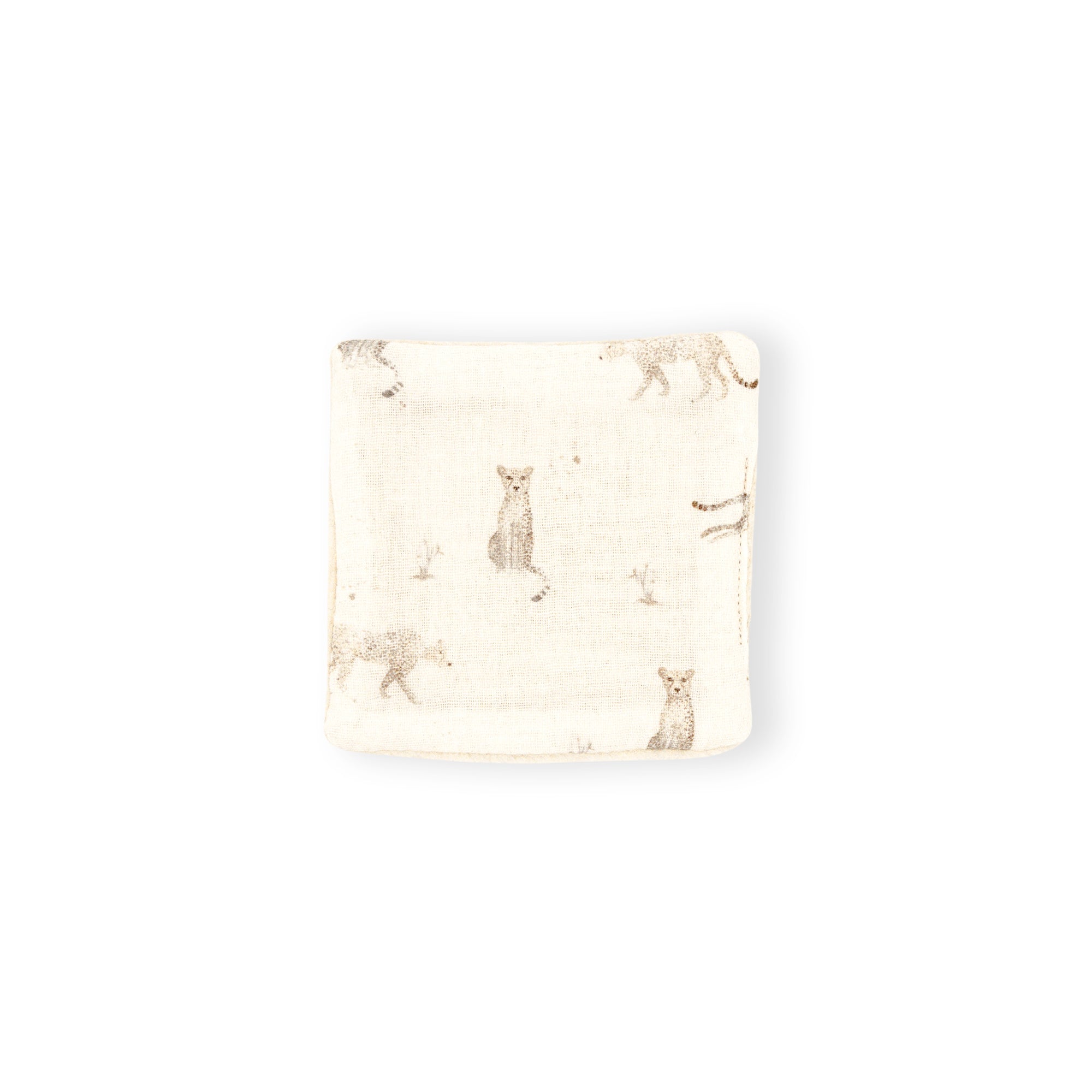Lingette gaze coton éponge léopard x4