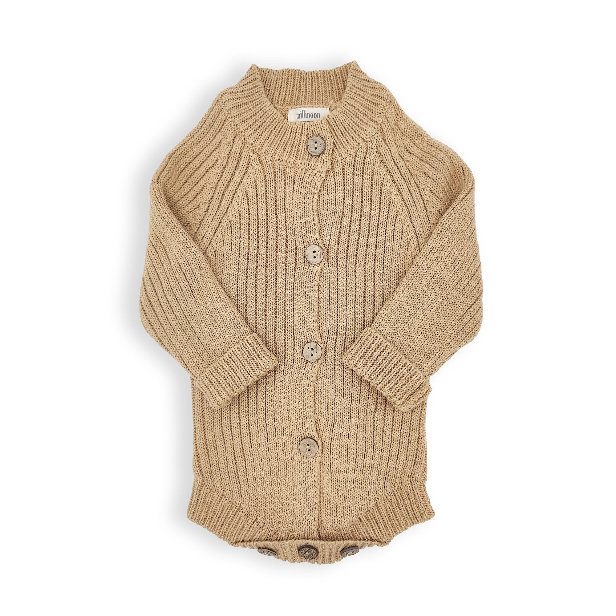 Barboteuse tricot bébé Marron