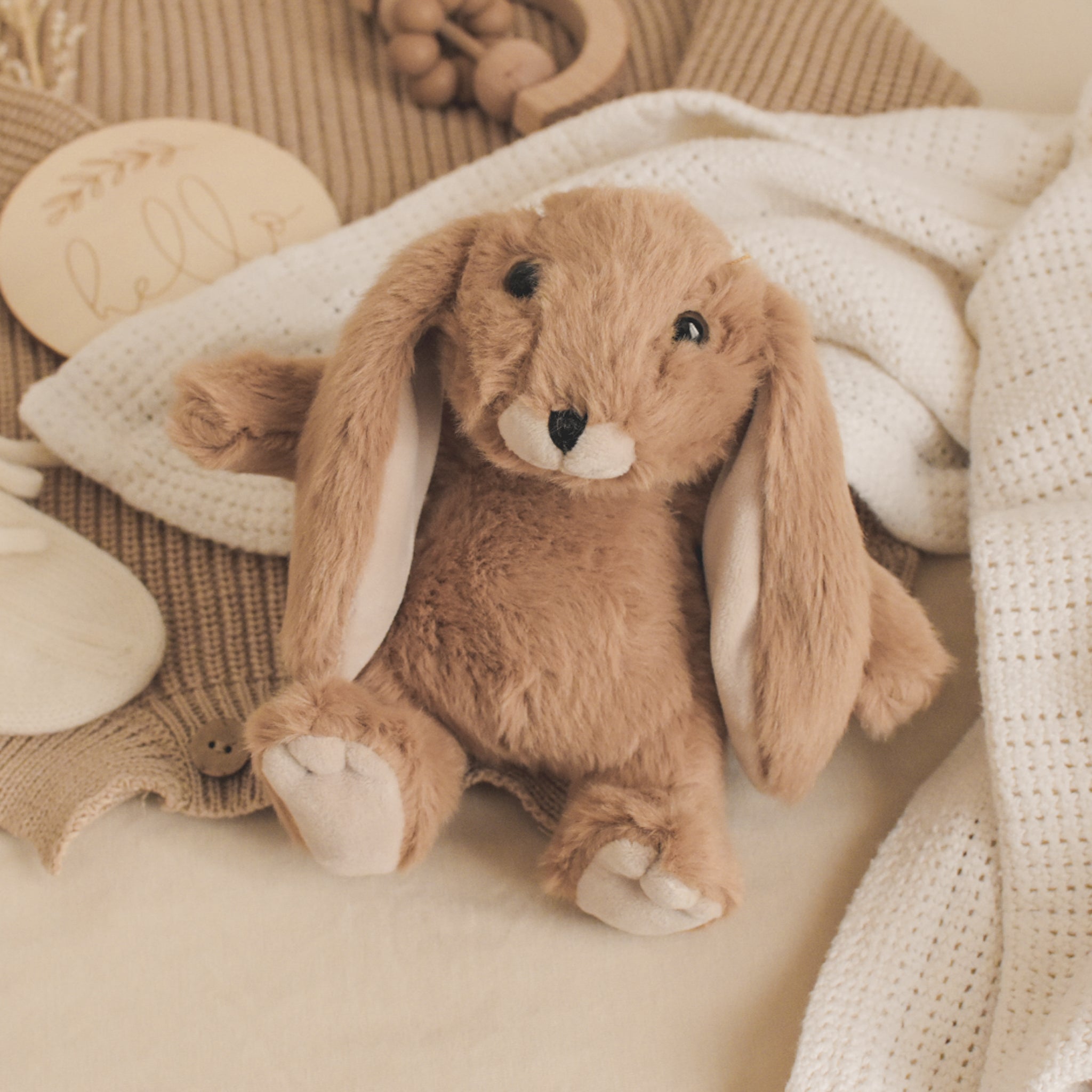 Lapin doudou fourrure