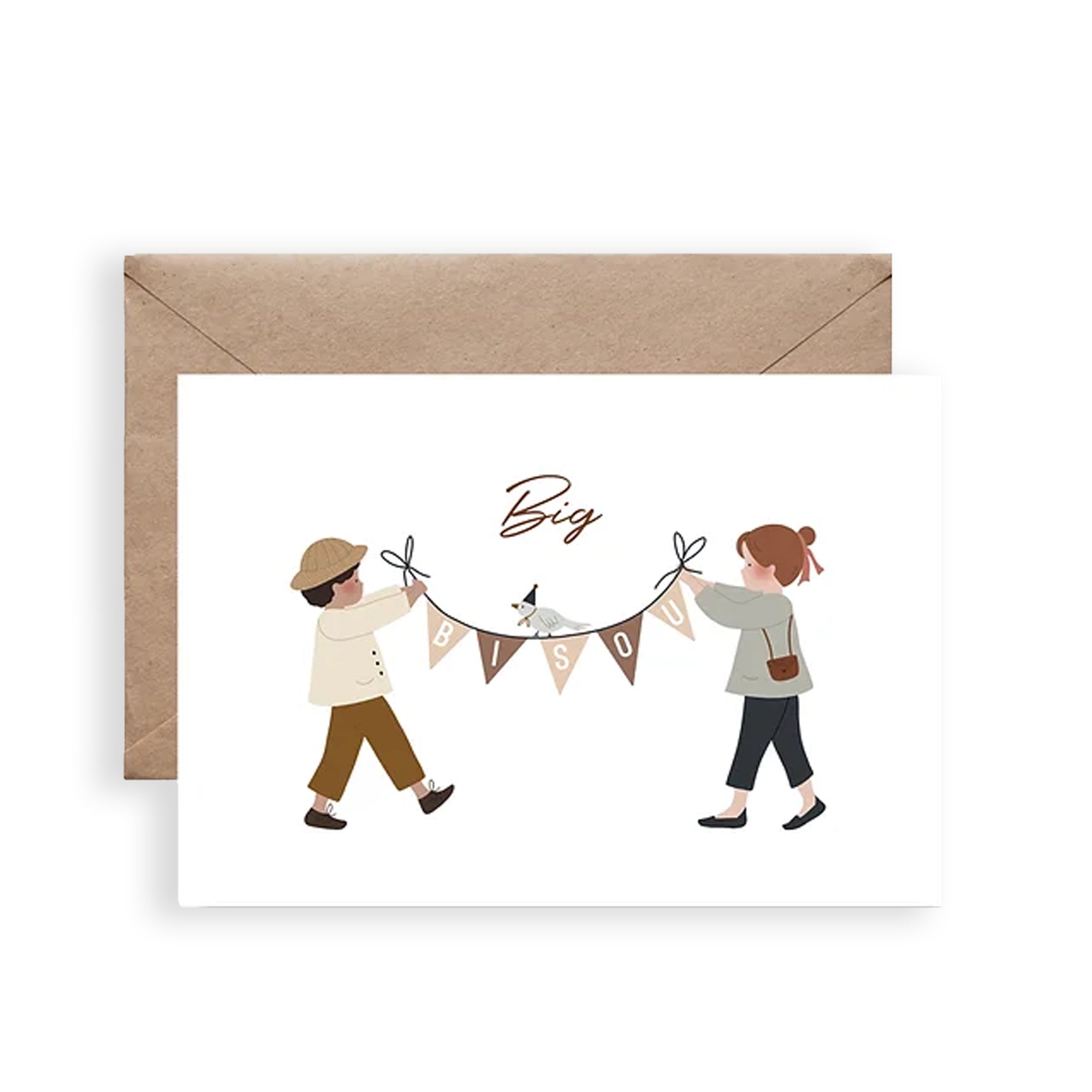 Carte postale - Banderole big bisou