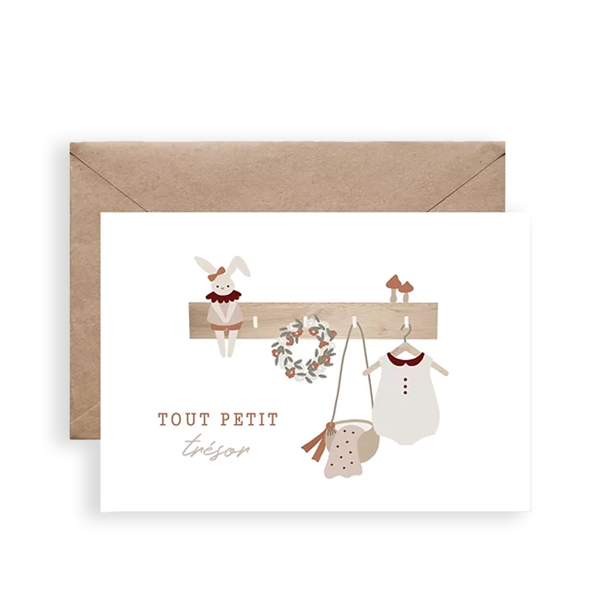 Carte postale - Tout petit trésor fille