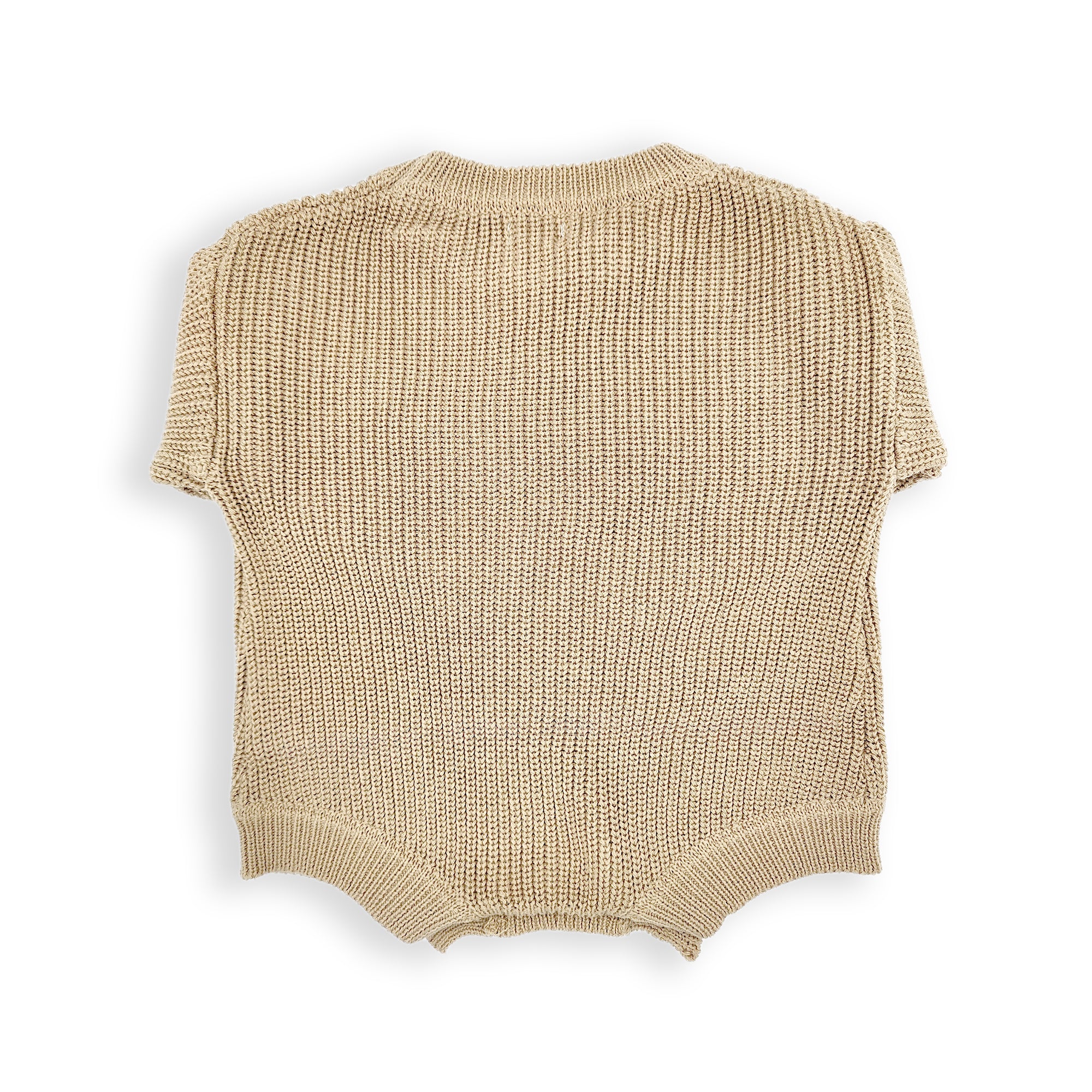 Barboteuse tricot bébé oversize Beige