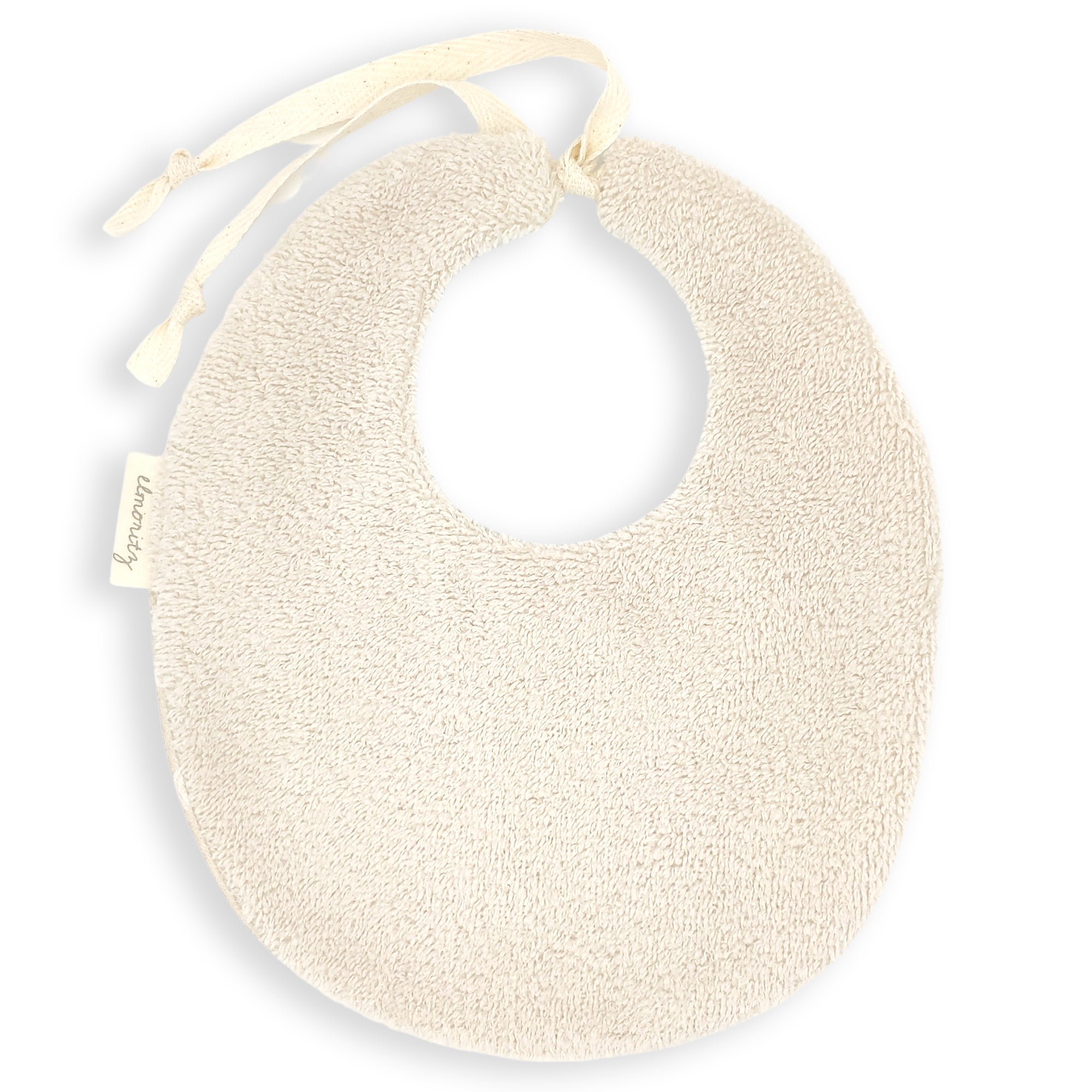Bavoir maille de coton bio Lune