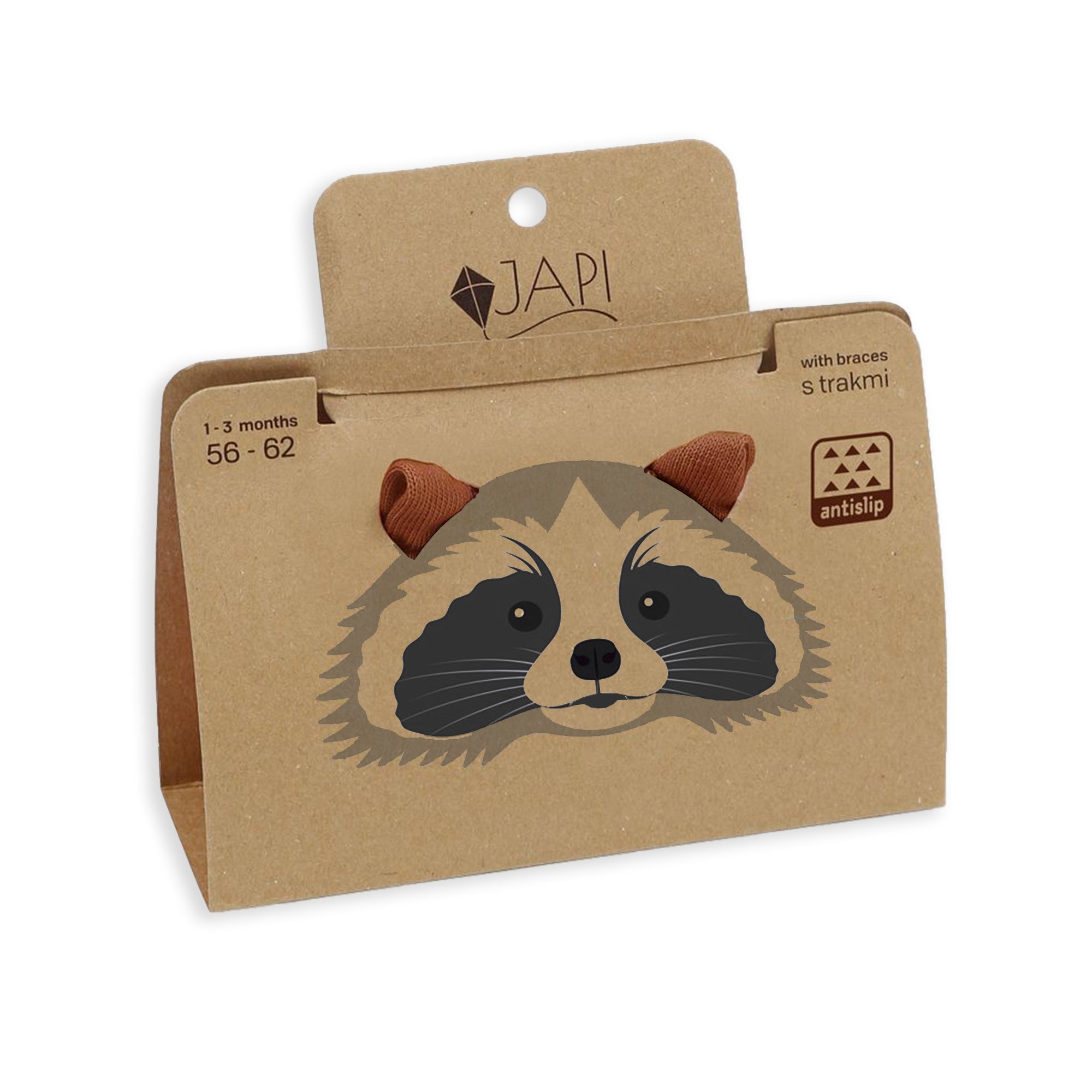 Collant bretelle coton bio antiglisse Cannelle