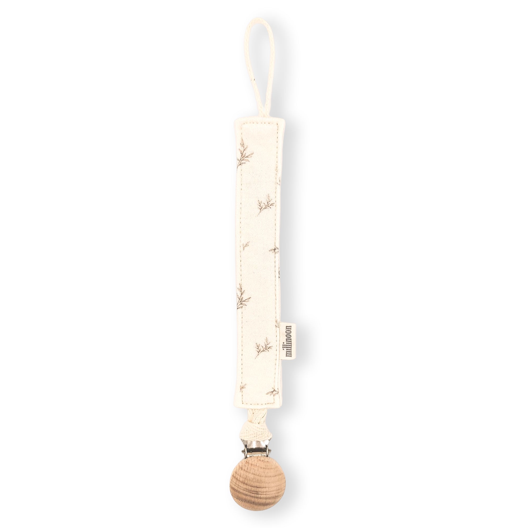 Attache tétine maille coton bio branche