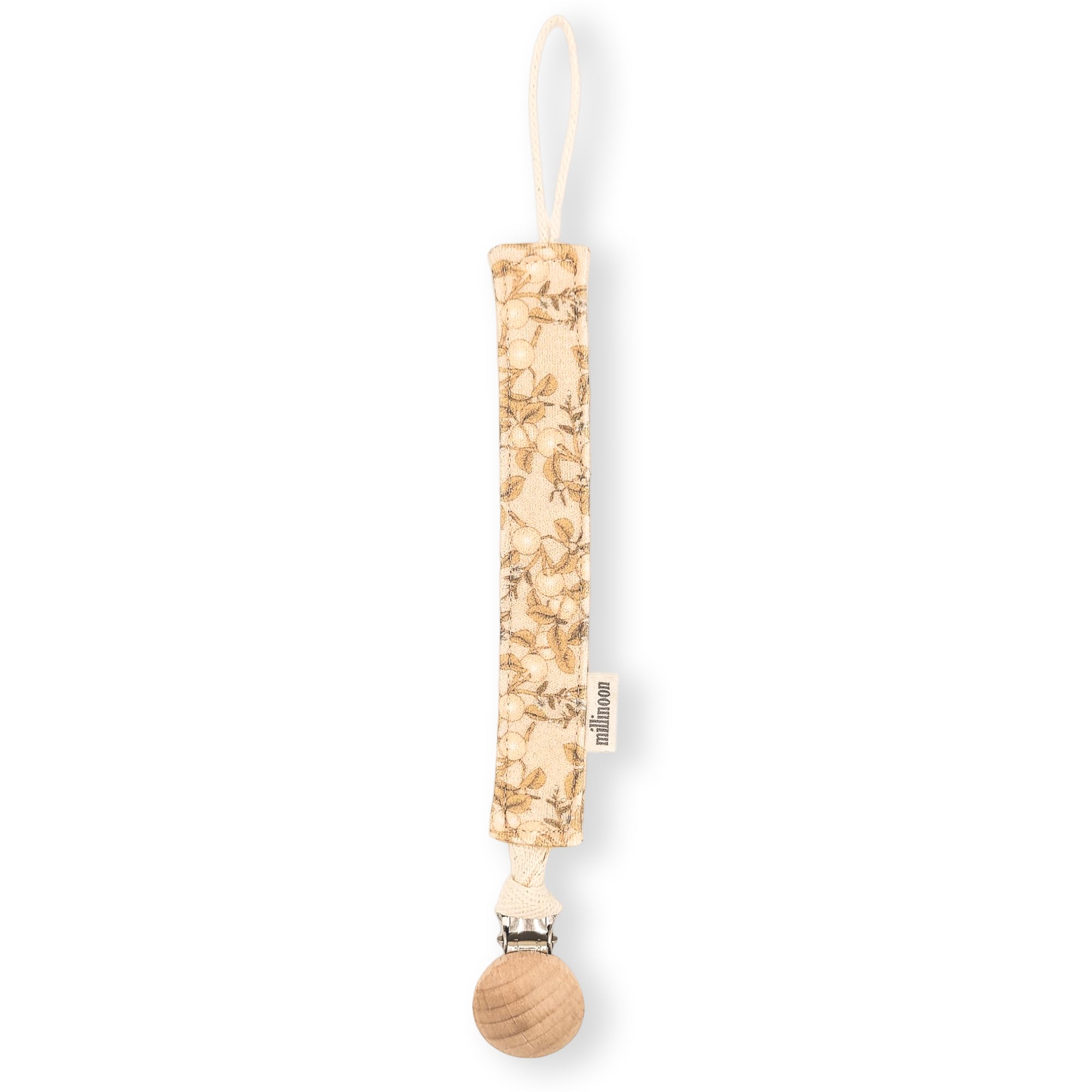 Attache tétine maille coton bio orangeraie