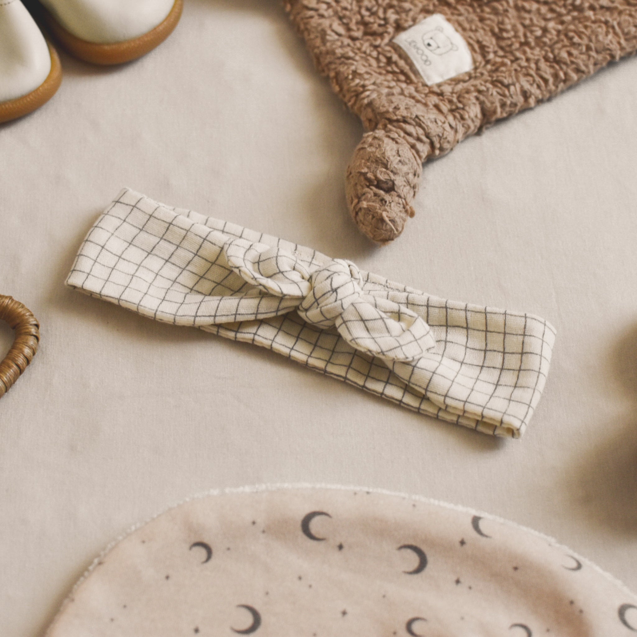 Bandeau gaze bio petit carreau