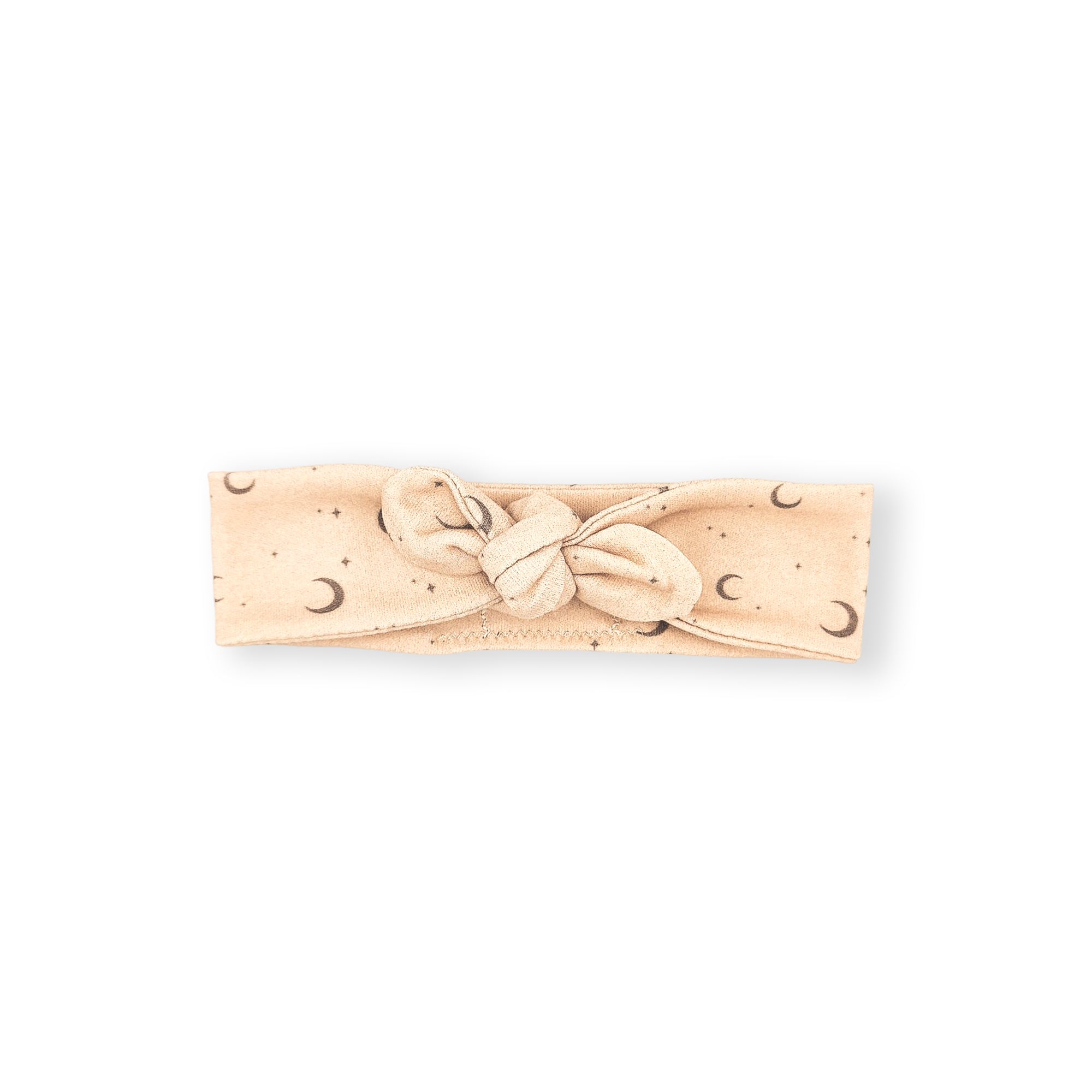 Bandeau maille coton bio lune beige