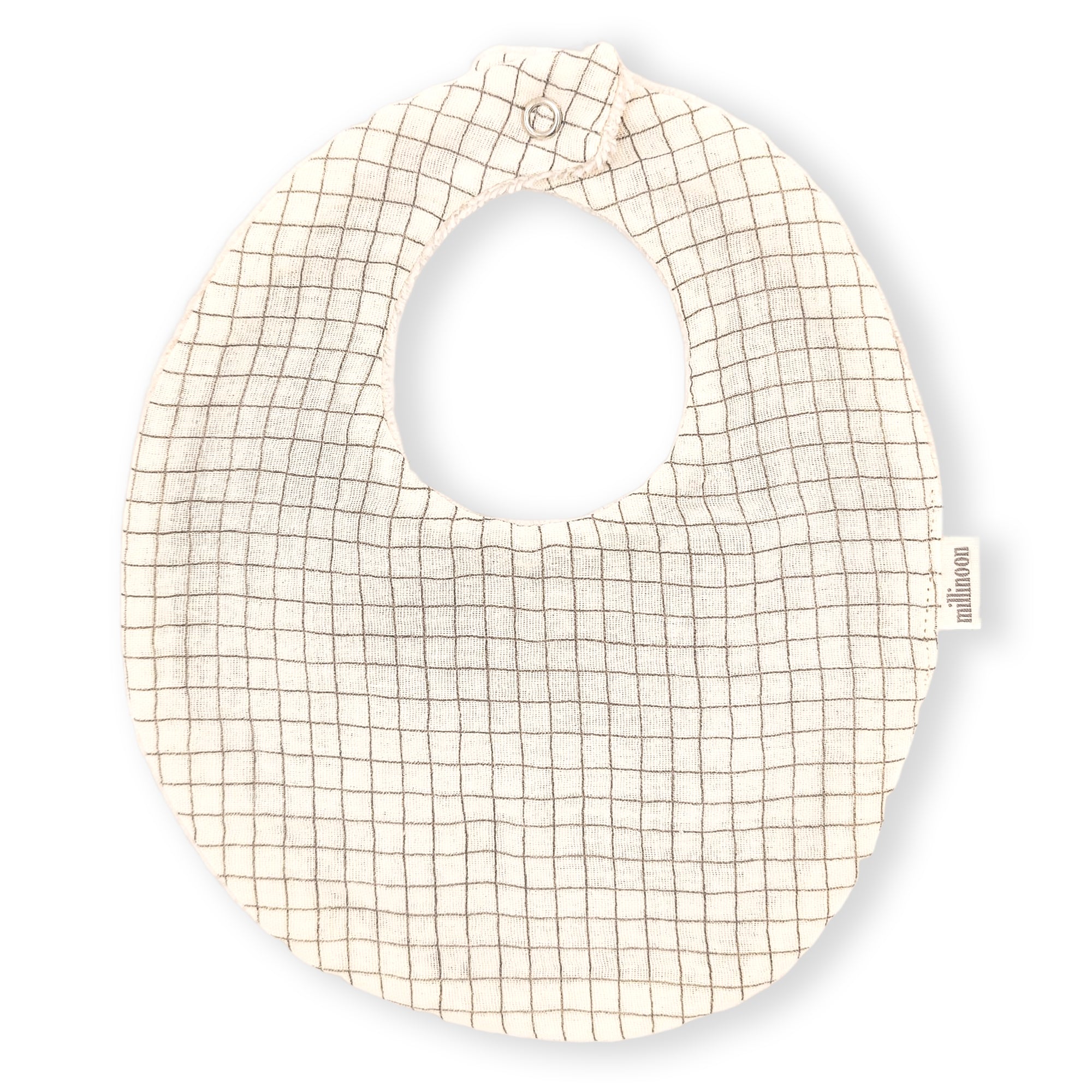 Bavoir gaze bio petit carreau