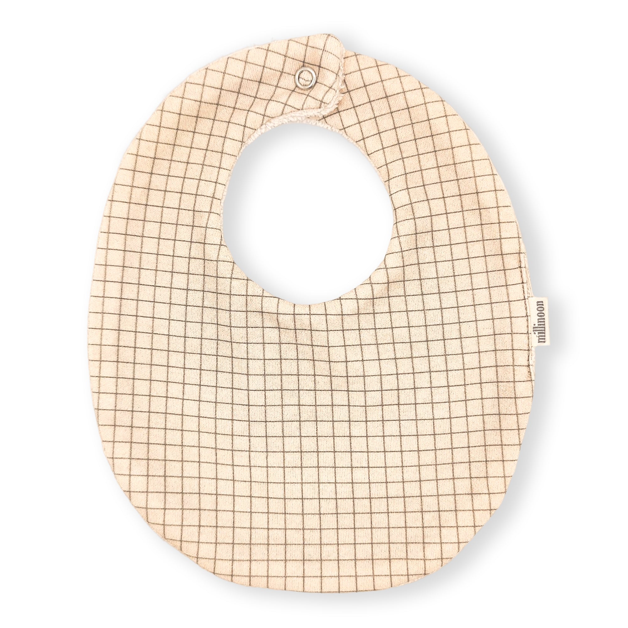 Bavoir maille coton bio petit carreau