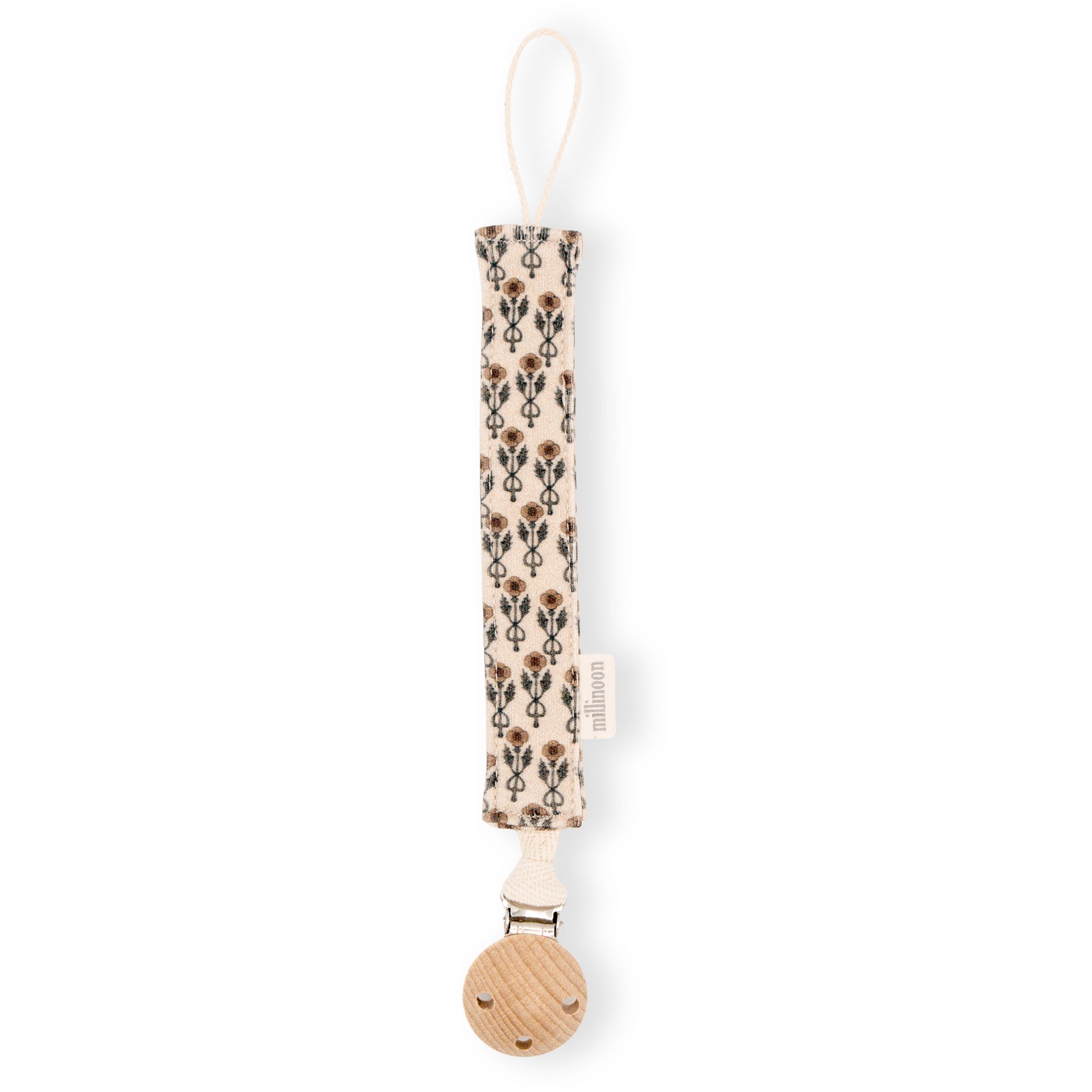 Attache tétine maille coton bio boho