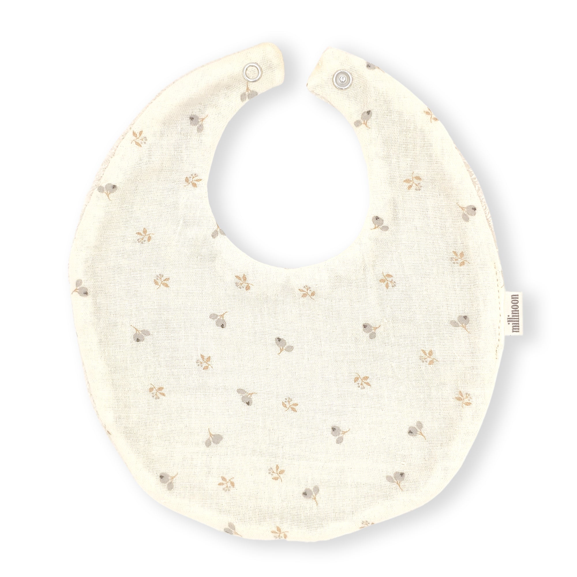 Bavoir gaze de coton bio Fleurs sauvages