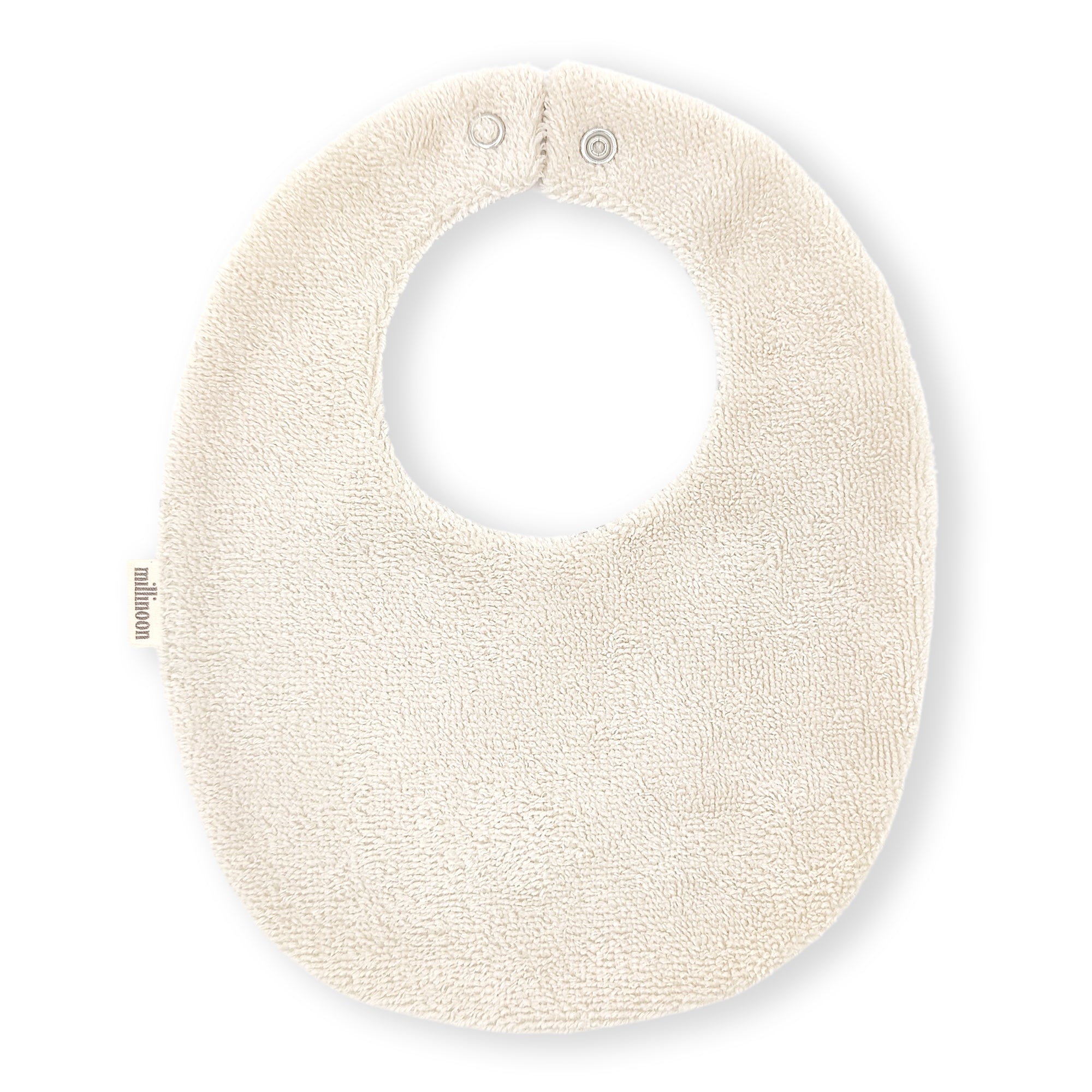 Bavoir gaze bio brodé fleur